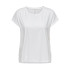 T-shirt Only Onpaubree Life On Ss Bat Loose Femme Cloud Dancer