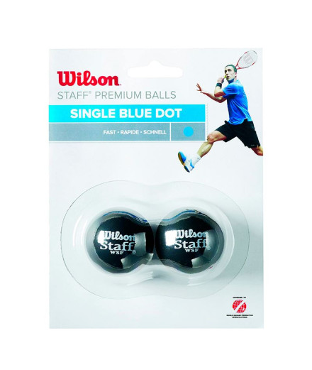 STAFF Squash 2 BALL BL DOT