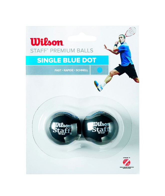 STAFF Squash 2 BALL BL DOT