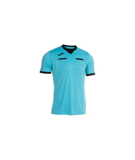 T-shirt Joma Arbitre Homme Turquoise Fluo/Noir