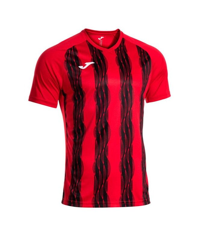 T-shirt Joma Inter V Rouge Noir Enfant