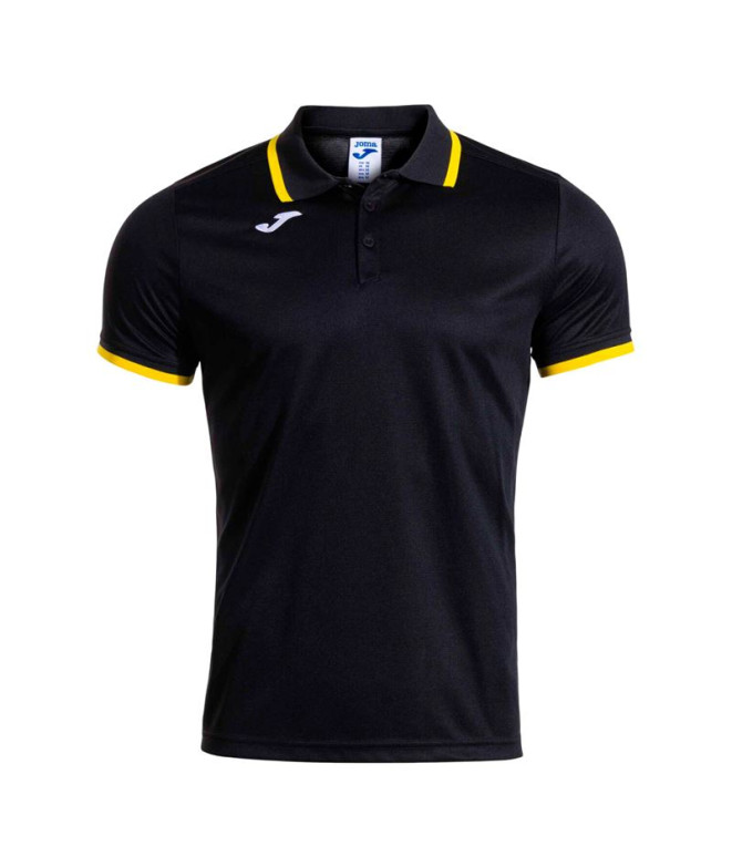 Polo Joma Combi Premium Noir Jaune Enfant