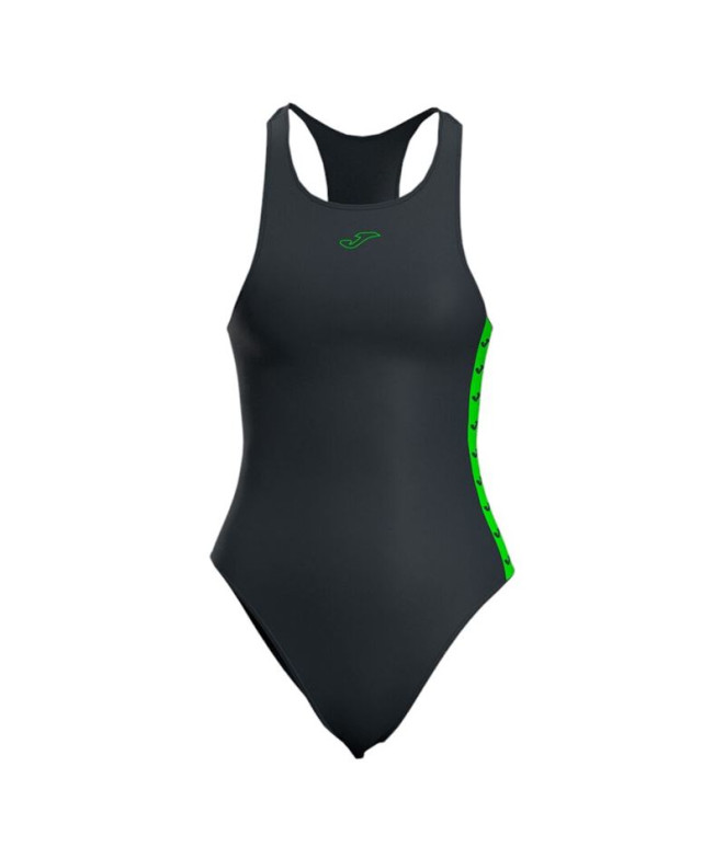 Maillot de bain Joma Splash Noir Vert Fluo Fille