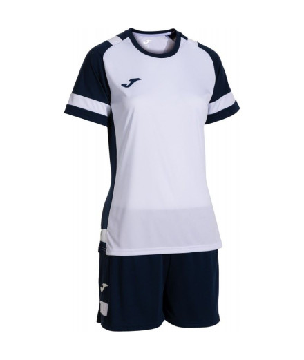 Ensemble de Football Joma Leader Femme Blanc/Bleu Foncé