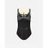 Maillot de bain de Natation Aquarapida Costume Intero Noir/Noir Femme