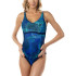 Maillot de bain de Natation Aquarapid Costume Intero Femme Bleu Foncé