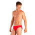 Maillot de bain De Natation Aquarapid Costume Slip Rouge Homme