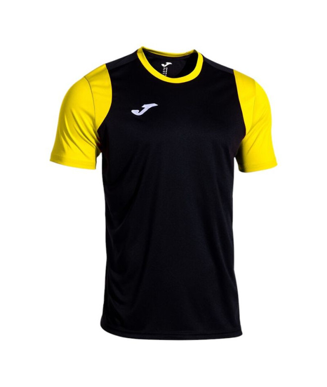 T-shirt Joma Cancha Noir Jaune Homme