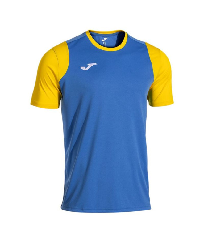T-shirt Joma Cancha Royal Jaune Enfant