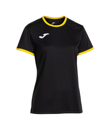 T-shirt Joma Combi Premium Noir Jaune Femme