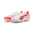 Bottes de Football Puma Ultra 5 Pro Fg/Ag Homme Blanc/Orange