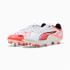 Bottes de Football Puma Ultra 5 Play Fg/Ag Homme Blanc/Orange