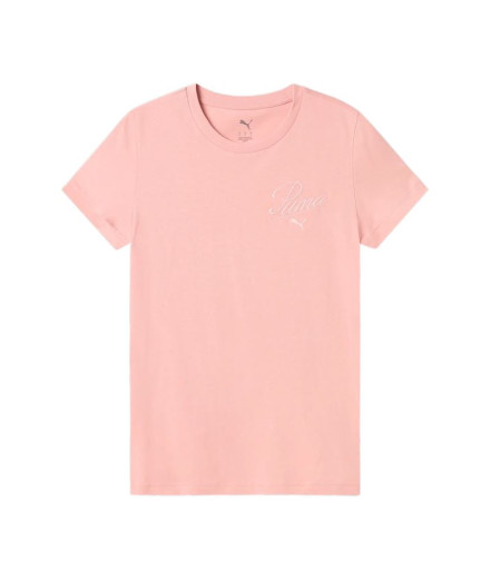 T-shirt Puma Essentials Script Femme Rose