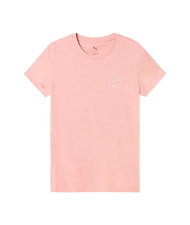 T-shirt Puma Essentials Script Femme Rose