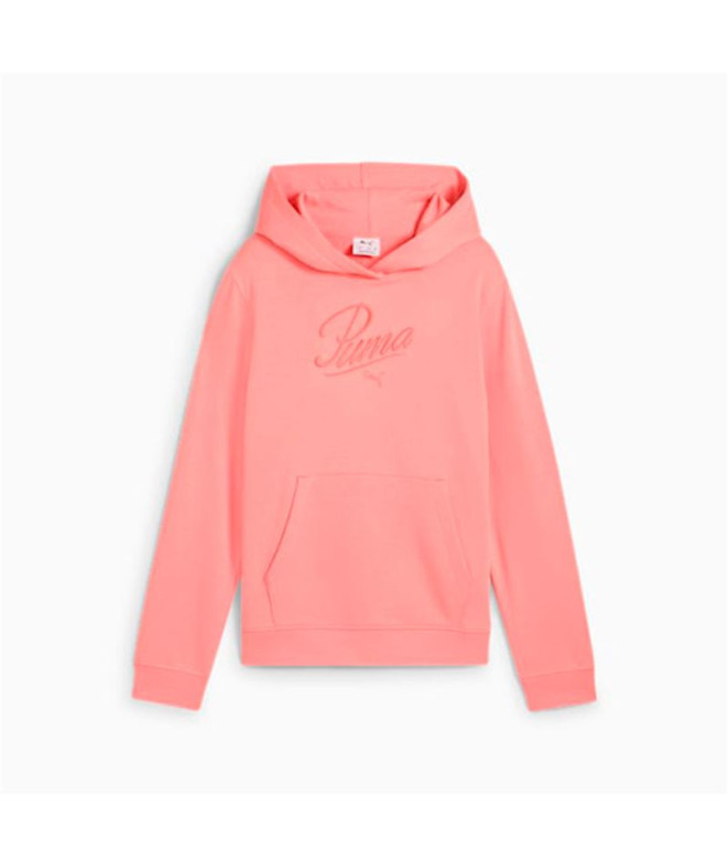 Sweat Puma Essentials Script Fille Rose
