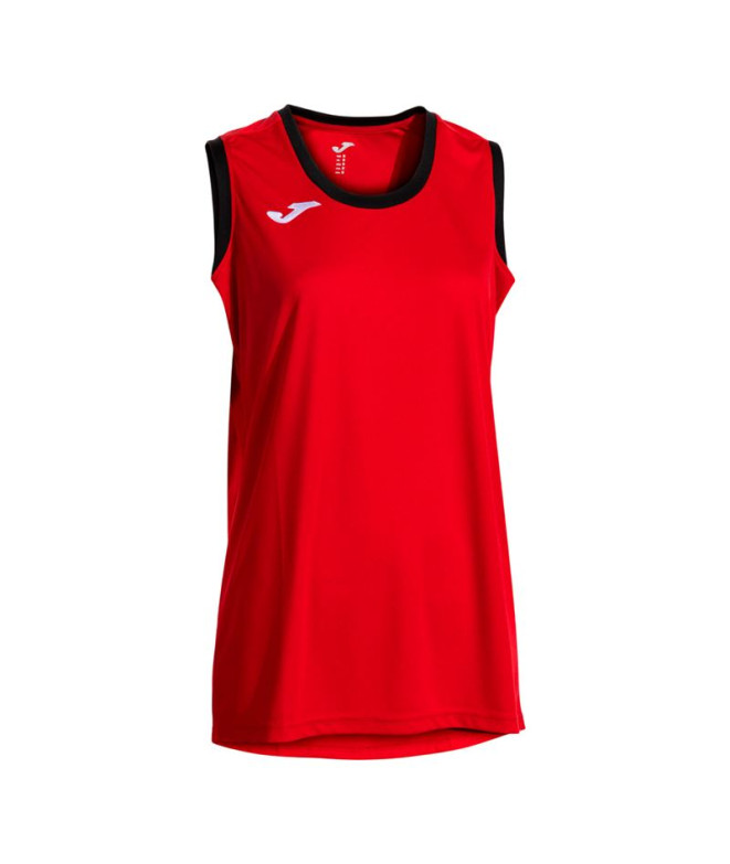 T-shirt Joma Terrain Rouge Noir Fille