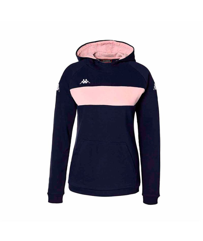 Sweat Kappa Daccia Femme Bleu Marine/Rose
