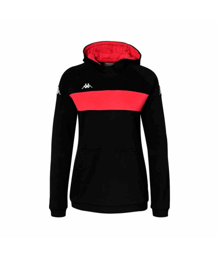 Sweat Kappa Daccia Femme Noir/Fuchsia