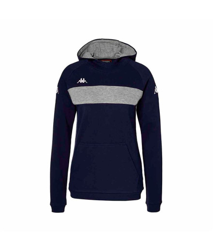 Sweat Kappa Daccia Femme Bleu Marine/Grey Mel