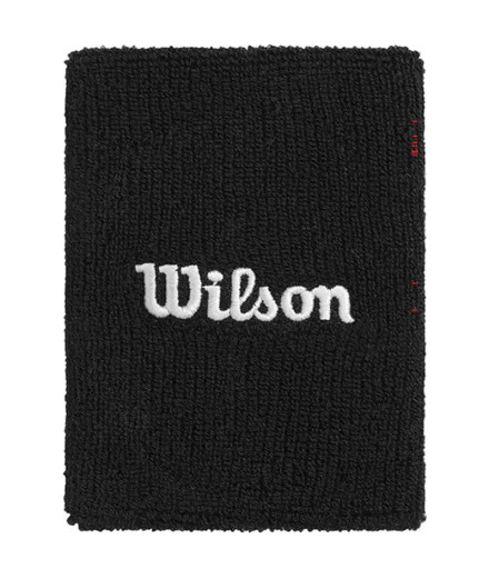 Bracelet de Tennis Wilson Wide Terry Wristbands Noir