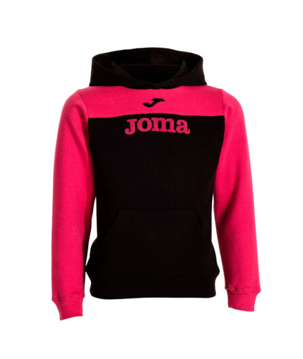 Sweat Joma Avec Capuche Park Noir Fuchsia Fille
