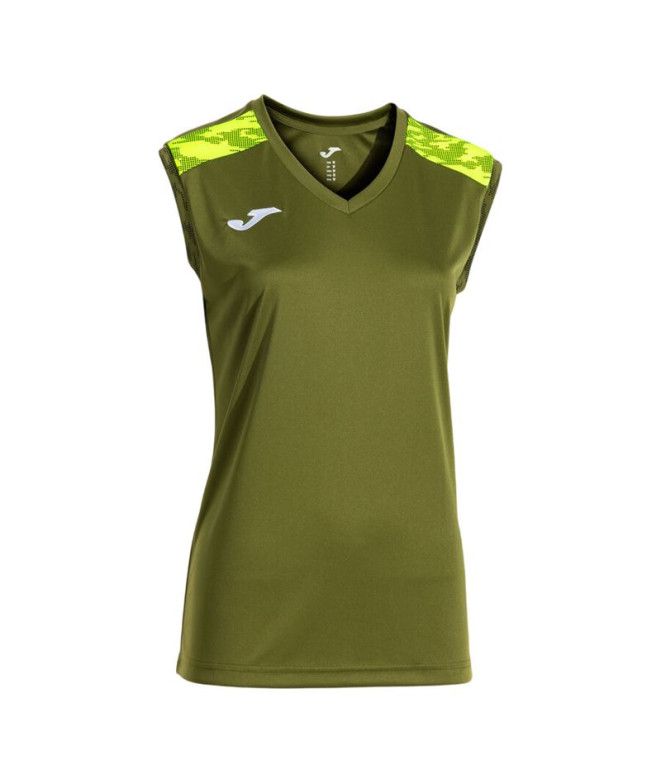T-shirt Joma Championship VIII Femme Vert/Jaune...