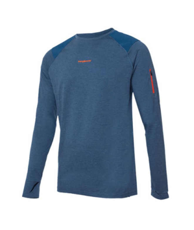 T-shirt Trx2 Pro Long Homme Bleu Marocain