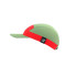 Casquette de Running Compressport 5 Panneaux Rouge/Vert