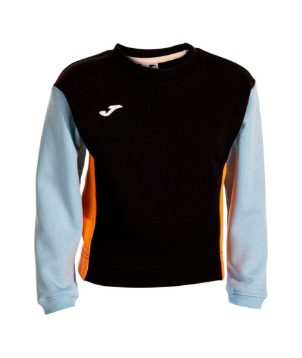 Sweat Joma Stripe Adventure Noir Turquoise Orange Enfant