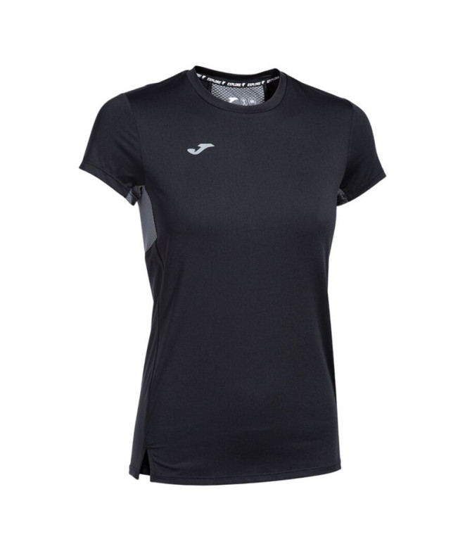 T-shirt Joma Manches Courtes Explorer Femme Noir