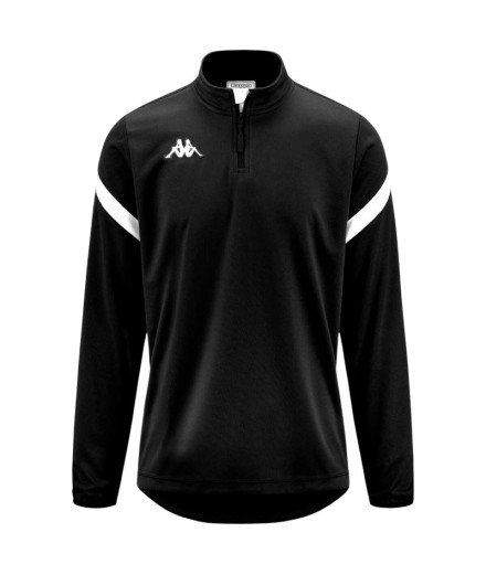 Sweat Fitness Kappa Dolvole Homme Noir/Blanc