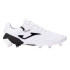 Bottes de football Joma Aguila Cup 2402 Blanc Noir Terrain Ferme