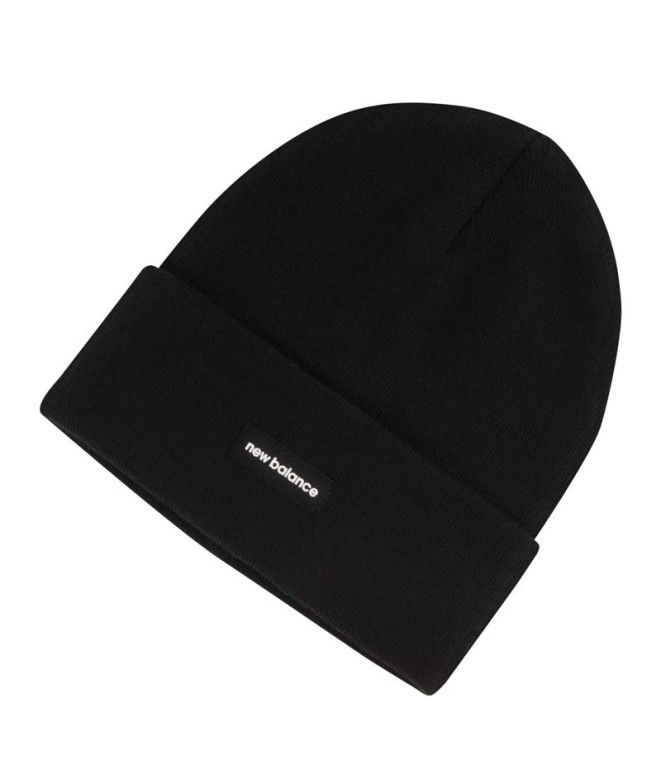 Bonnet New Balance Tricot Linéaire à Revers NOIR