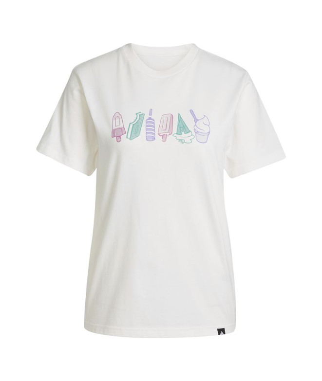 T-shirt adidas Food Femme Blanc