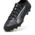 Bottes de football de Football Puma Ultra 5 Ultimate Ag Eclipse Homme Noir/Argent/Aguamarina
