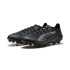 Bottes de football de Football Puma Ultra 5 Ultimate Ag Eclipse Homme Noir/Argent/Aguamarina