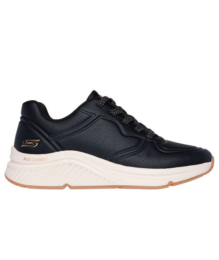 Chaussures Skechers Bobs Arch Comfort B Sweet Noir Pu Femme