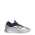 Chaussures de Basket-ball adidas Dame 9 Argent métallisé / Noir noyau / Bleu brillant