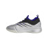 Chaussures de Basket-ball adidas Dame 9 Argent métallisé / Noir noyau / Bleu brillant