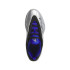 Chaussures de Basket-ball adidas Dame 9 Argent métallisé / Noir noyau / Bleu brillant
