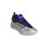 Chaussures de Basket-ball adidas Dame 9 Argent métallisé / Noir noyau / Bleu brillant