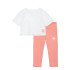 Set Converse T-shirt Boxy Cnvg & Legging Set Fille Flamenco Dégradé