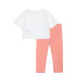 Set Converse T-shirt Boxy Cnvg & Legging Set Fille Flamenco Dégradé