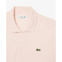 Polo Lacoste Chemise Col Bord-Côtes Manches Courtes Homme Rose Clair
