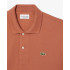 Polo Lacoste Chemise Col Bord-Côtes Manches Courtes Homme Terracota Marron