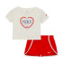 Ensemble Nike Nkg Game Swoosh Match Solid Se Enfant Rouge Blanc