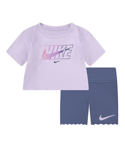 Ensemble Nike Nkg Swoosh Motion Bike Short Enfant bleu...