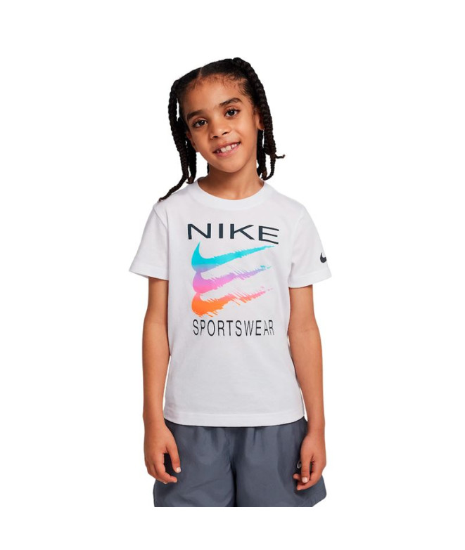 T-shirt Nike Nike Sportswear Swoosh Enfant Blanc
