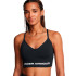 Brassiere de sport de Fitness Under Armour Vanish Seamless Low Bra Femme Noir