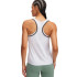 T-shirt Débardeur de Fitness Under Armour Tech Knockout Tank Femme Blanc